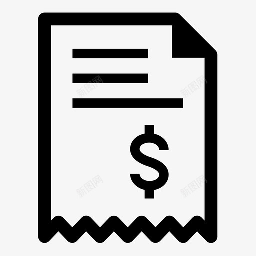 帐单金额发票svg_新图网 https://ixintu.com 帐单 金额 发票 付款 收据 报表 销售