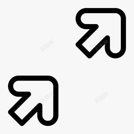 跟随右上角方向快速svg_新图网 https://ixintu.com 跟随 右上角 箭头 方向 快速 前进 右上 导航