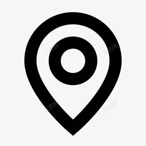 位置标记定位销位置指针svg_新图网 https://ixintu.com 位置 地图 标记 指针 定位 定位器 销地