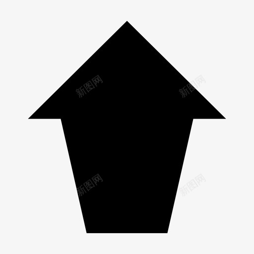 上传向上大箭头svg_新图网 https://ixintu.com 上传 向上 箭头