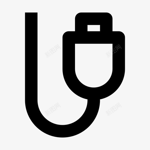 usb线数据线usb插孔svg_新图网 https://ixintu.com 线线 数据 数据线 插孔 插头 电子产品 概述