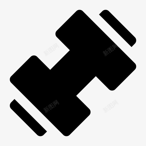 哑铃田径运动svg_新图网 https://ixintu.com 运动 哑铃 田径运动 健身 重量 字形