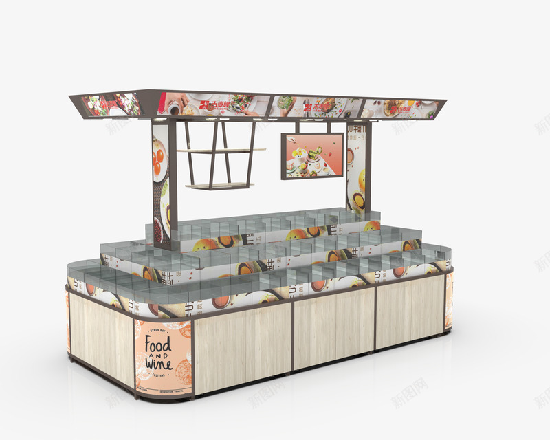 零食展架2png免抠素材_新图网 https://ixintu.com 零食 展架