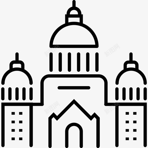 法国巴黎蒙马特圣心大教堂svg_新图网 https://ixintu.com 法国 巴黎 马特 圣心 大教堂