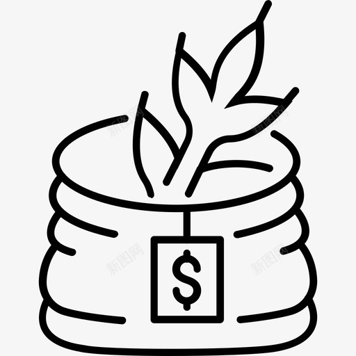 卖小麦商业文化svg_新图网 https://ixintu.com 小麦 商业 文化 销售 农业 生意