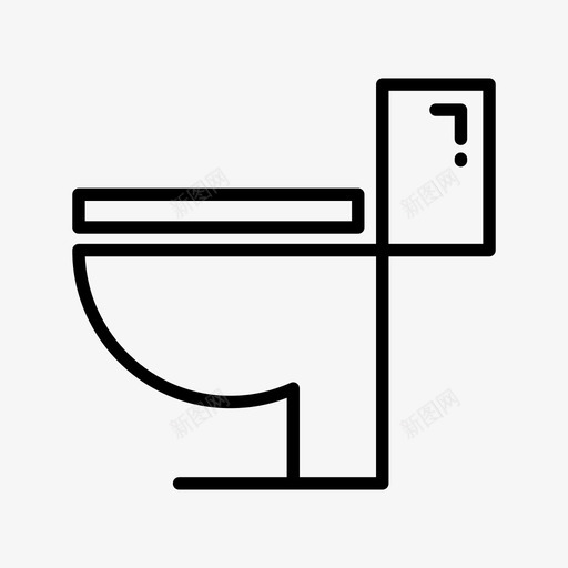 卫生间冲水器卫生间管线svg_新图网 https://ixintu.com 卫生间 冲水 管线