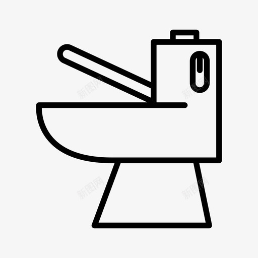 卫生间冲水器卫生间管线svg_新图网 https://ixintu.com 卫生间 冲水 管线