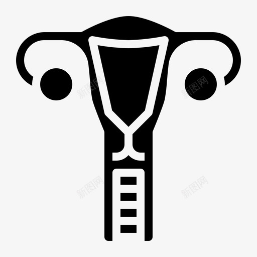 子宫女性器官医学svg_新图网 https://ixintu.com 器官 子宫 女性 医学 卵巢 人体 实体 实体图 图标