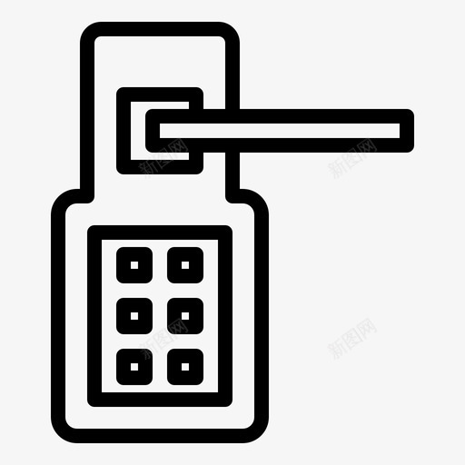 酒店客房公寓门svg_新图网 https://ixintu.com 酒店 客房 智能 公寓 钥匙