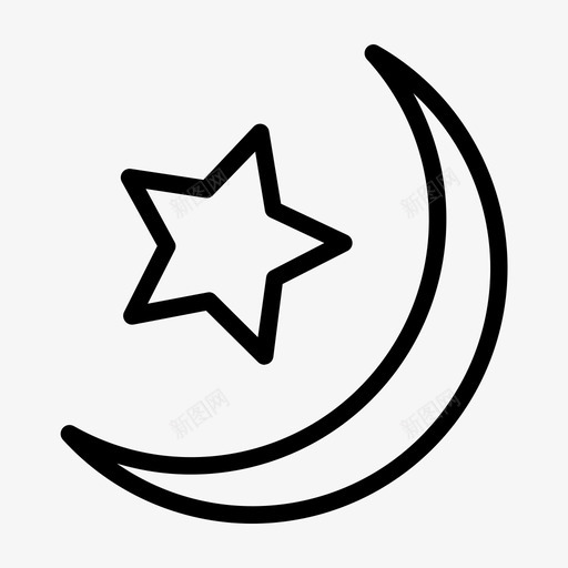 月亮星月光夜晚svg_新图网 https://ixintu.com 月亮 星月 月光 夜晚 天空 杜尔 阿哈