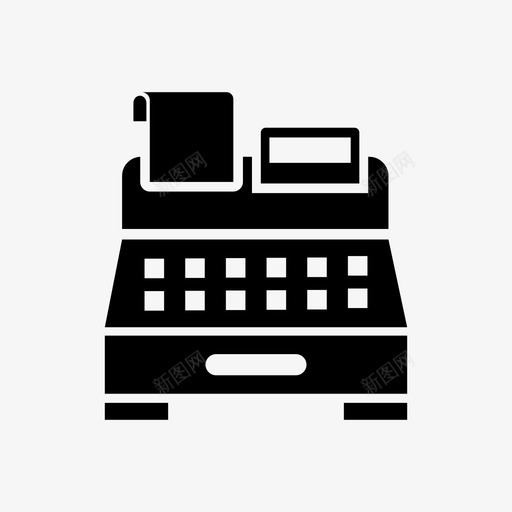 机器帐单收据svg_新图网 https://ixintu.com 帐单 机器 收据 购物