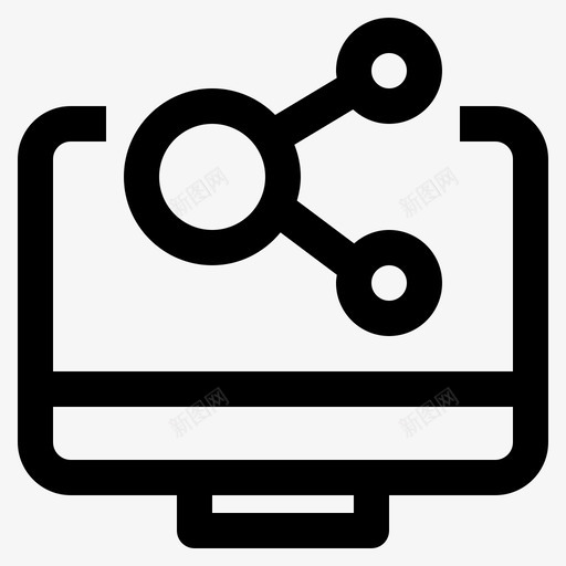 共享计算机链接svg_新图网 https://ixintu.com 管理 搜索引擎 优化 共享 计算机 链接 营销