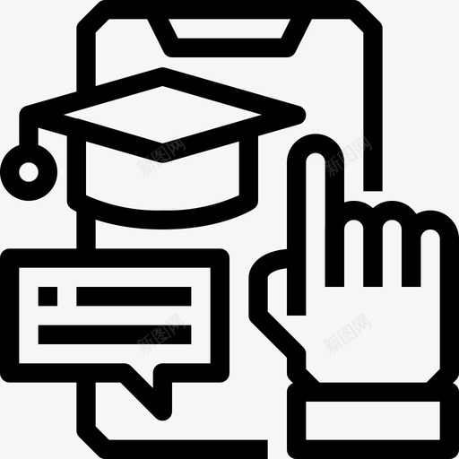 在线学习创意教育svg_新图网 https://ixintu.com 在线学习 创意 教育 思考 创新 新和 学习