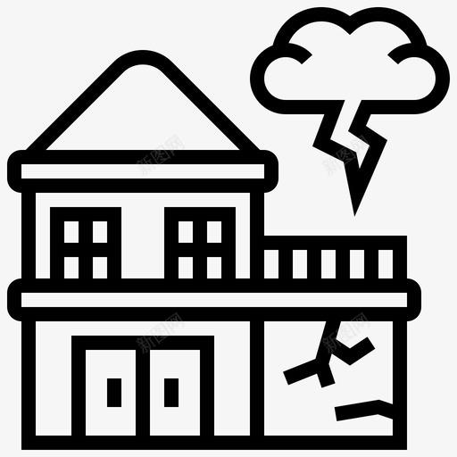 财产住房保险svg_新图网 https://ixintu.com 保险 财产 住房 保险人 人寿