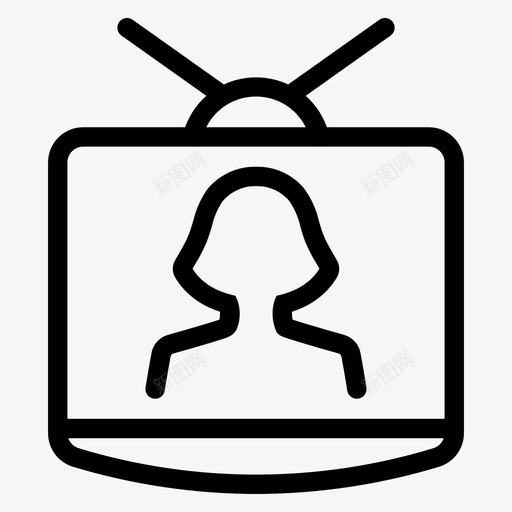 电视频道娱乐svg_新图网 https://ixintu.com 电视 频道 娱乐 手表 基本 符号