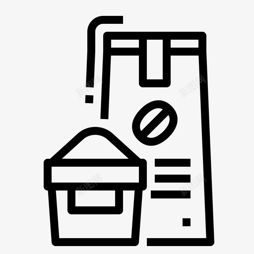 咖啡袋豆svg_新图网 https://ixintu.com 咖啡 袋豆包 包装