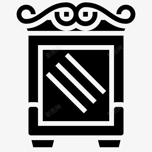 镜子梳妆玻璃svg_新图网 https://ixintu.com 镜子 梳妆 玻璃 玻璃化 化妆品 房间 美人