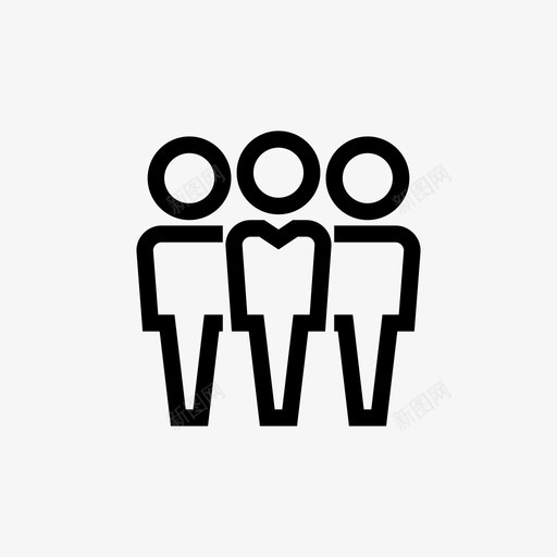 团体朋友人svg_新图网 https://ixintu.com 团体 朋友 友人 职员 团队