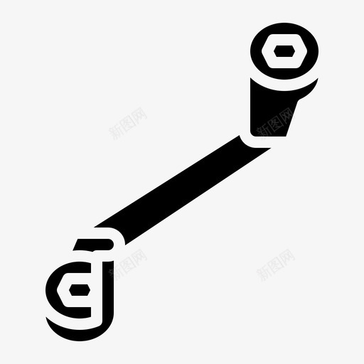 梅花扳手工具扳手svg_新图网 https://ixintu.com 扳手 梅花 工具 实心