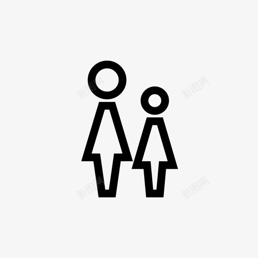 父母和孩子厕所妇女svg_新图网 https://ixintu.com 父母 孩子 厕所 妇女