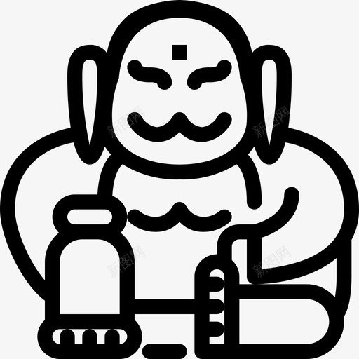 微笑佛庆祝中国svg_新图网 https://ixintu.com 微笑 中国 新年 庆祝 年中国 大纲