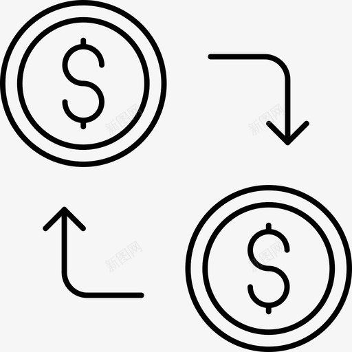 转账美元汇兑svg_新图网 https://ixintu.com 转账 美元 汇兑 金融 货币 企业融资 额度 明细