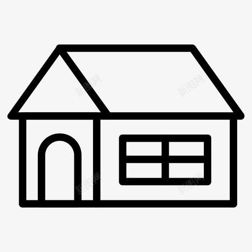 联排别墅公寓大楼svg_新图网 https://ixintu.com 联排别墅 公寓 大楼 住宅 图标 顶楼 仓库