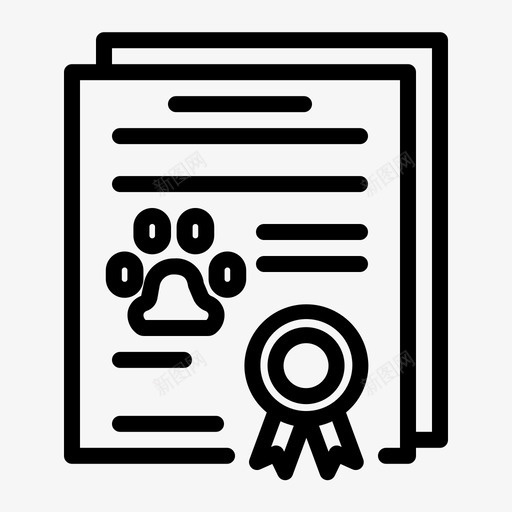 宠物证书动物证书有趣的宠物svg_新图网 https://ixintu.com 宠物 证书 动物 有趣