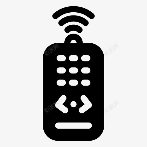 遥控器控制智能svg_新图网 https://ixintu.com 智能家居 遥控器 控制 智能 电视 字形