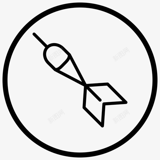 飞镖准确度瞄准svg_新图网 https://ixintu.com 飞镖 准确度 瞄准 游戏 技能 投掷 运动 圈线