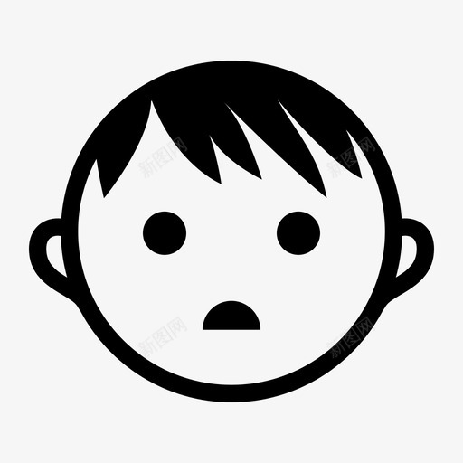 儿童脸化身女婴svg_新图网 https://ixintu.com 儿童 脸儿 化身 女婴 童年 婴儿