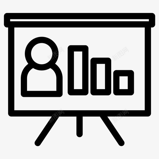 演示业务董事会图表svg_新图网 https://ixintu.com 演示 业务 董事会 图表 教学 学校 粗体 图标