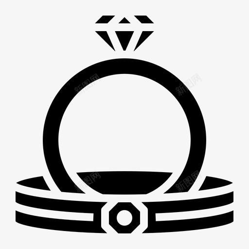 结婚戒指家庭用品svg_新图网 https://ixintu.com 结婚 戒指 家庭用品