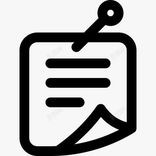 便条列表办公室svg_新图网 https://ixintu.com 便条 列表 办公室 别针 创意 思考