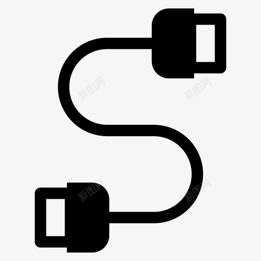 数据线充电器微型插座svg_新图网 https://ixintu.com 数据线 充电器 微型 插座 手机 插头