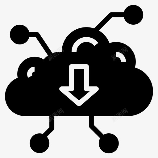 云端网络下载网络立体svg_新图网 https://ixintu.com 网络 云端 下载 下载网 立体