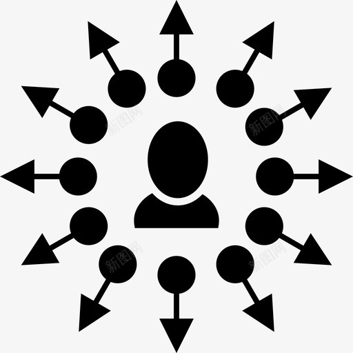 广播广告发布svg_新图网 https://ixintu.com 广播 广告发布 营销 发送 传输 个人 关系 业务 层次 多渠道 沟通