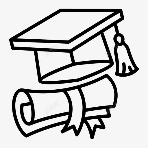 学历帽子证书svg_新图网 https://ixintu.com 帽子 学历 证书 学位 研究生