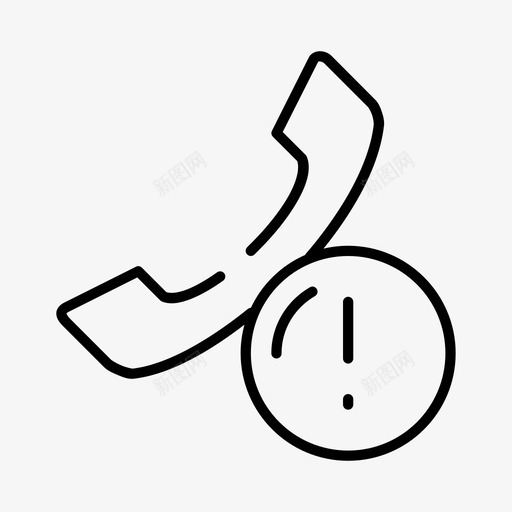 呼叫丢失电话警告svg_新图网 https://ixintu.com 呼叫 丢失 电话 警告 随机 稀疏