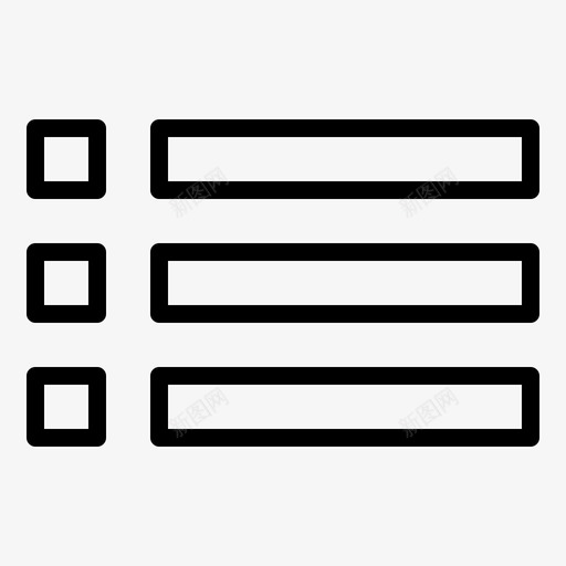 列表项目符号项目符号列表svg_新图网 https://ixintu.com 列表 项目 符号 清单 菜单 注释 基本 用户界面