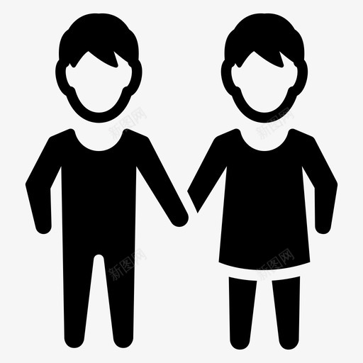 男孩和女孩孩子青年svg_新图网 https://ixintu.com 男孩 女孩 孩子 青年 混合
