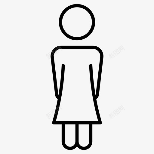 女士休息室站立svg_新图网 https://ixintu.com 卫生间 女士 休息室 站立 购物中心