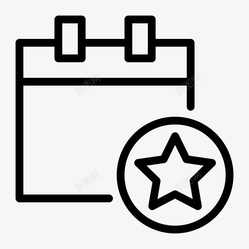 最喜欢的议程日历日程表svg_新图网 https://ixintu.com 最喜 喜欢 议程 日历 日程表 星星