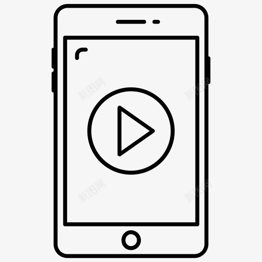移动视频互联网视频在线视频svg_新图网 https://ixintu.com 视频 移动 互联网 在线视频 教程 播放 网络 通信