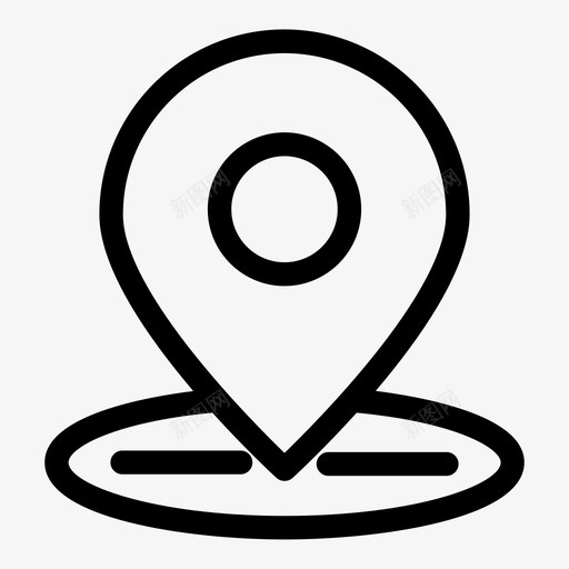 区域标识位置地图svg_新图网 https://ixintu.com 位置 区域 标识 地图 混合 图标 粗体