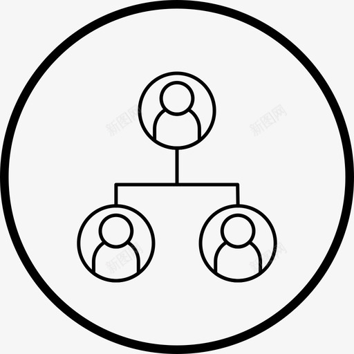 组织管理团队合作svg_新图网 https://ixintu.com 组织 管理 团队 合作 线图 图标