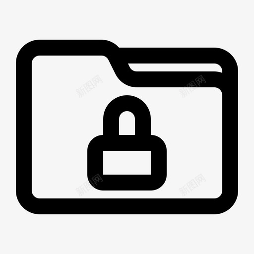 锁定文件夹数据文档svg_新图网 https://ixintu.com 锁定 文件夹 文档 文件 数据 圆形