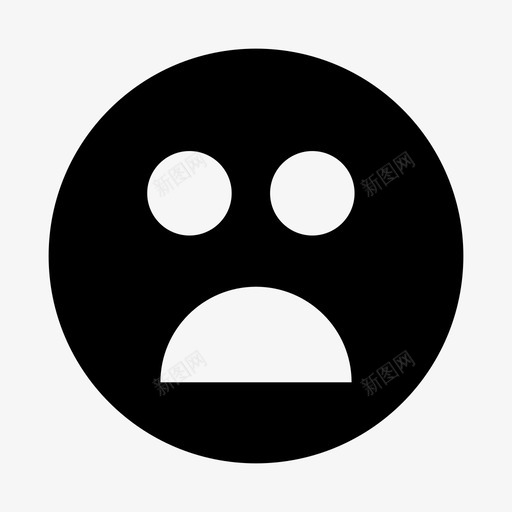 悲伤的笑脸表情情绪svg_新图网 https://ixintu.com 悲伤 笑脸 表情 情绪 感觉 不开 开心