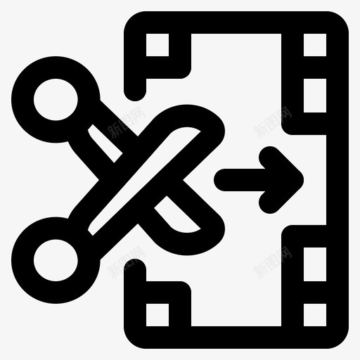 电影编辑商业剪辑svg_新图网 https://ixintu.com 电影 编辑 剪线 商业 剪辑 剪接 市场营销