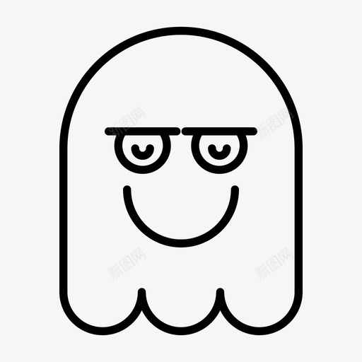 鬼魂表情符号万圣节svg_新图网 https://ixintu.com 鬼魂 表情 符号 万圣节 快乐 微笑